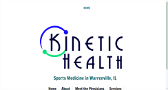 Desktop Screenshot of mykinetichealth.com